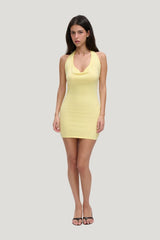 Moon Cloud Knit Mini Dress — model front