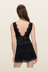 Moon Dance Lace Mini Dress — model back