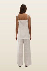 Mora Top Handkerchief Broderie — model back