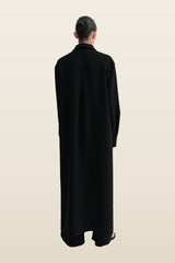 Nile Crepe Shirt Dress, — model back
