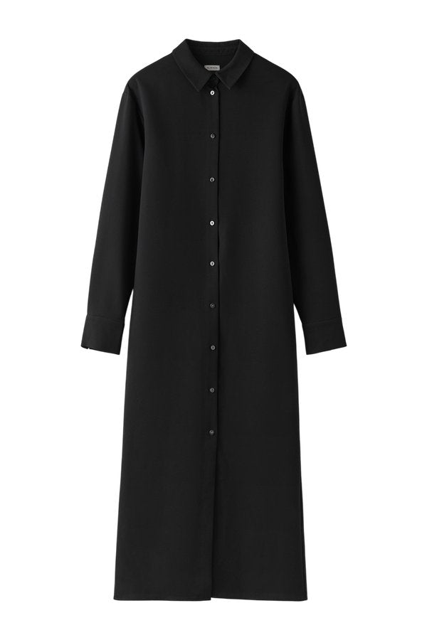 Nile Crepe Shirt Dress, — packshot