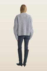 Morcar - Merino and cashmere sweater — model back