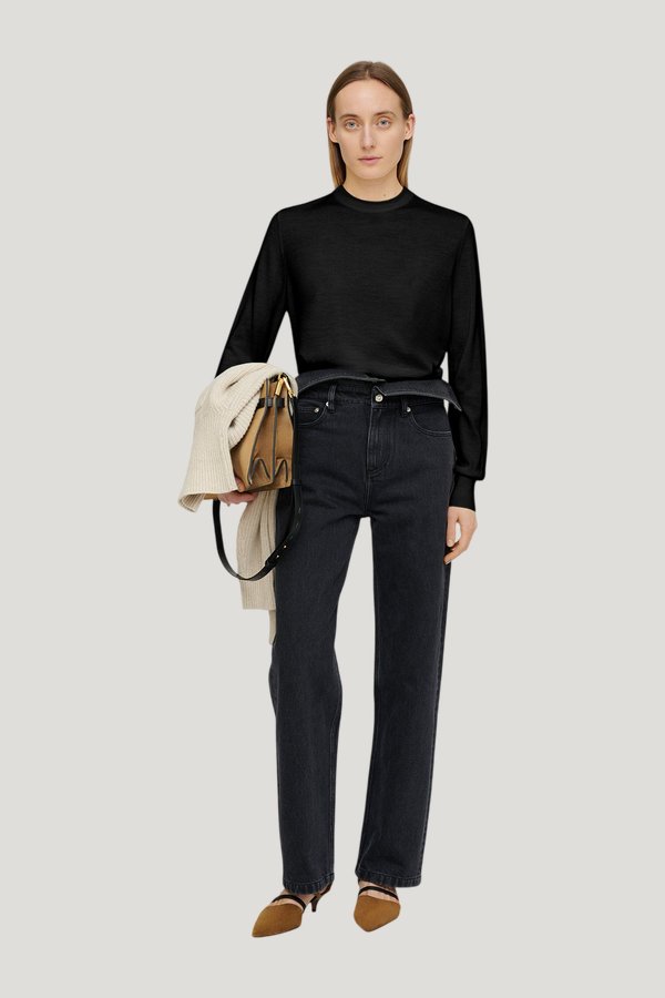 Nadra - Fine merino sweater — model front