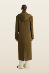 Melva - Coat - Wood — model back