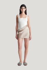 Marijn - Mini dress - Dune/Creme — model front