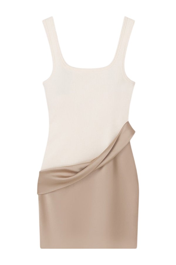 Marijn - Mini dress - Dune/Creme — packshot