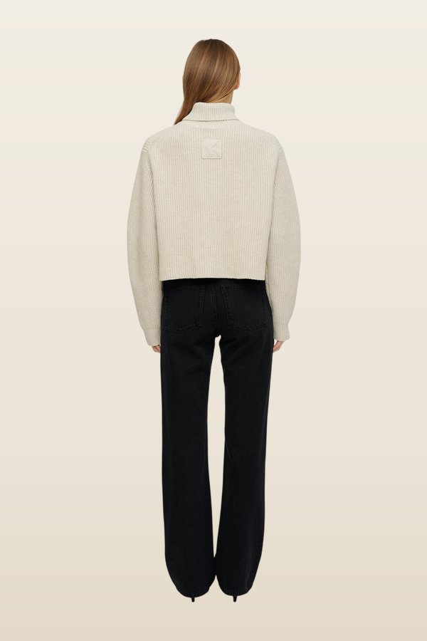 Narda - Sweater - Creme — model back