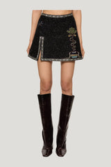 Poseidon Skirt - Onyx — model side