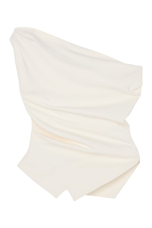Off shoulder lapel top — packshot