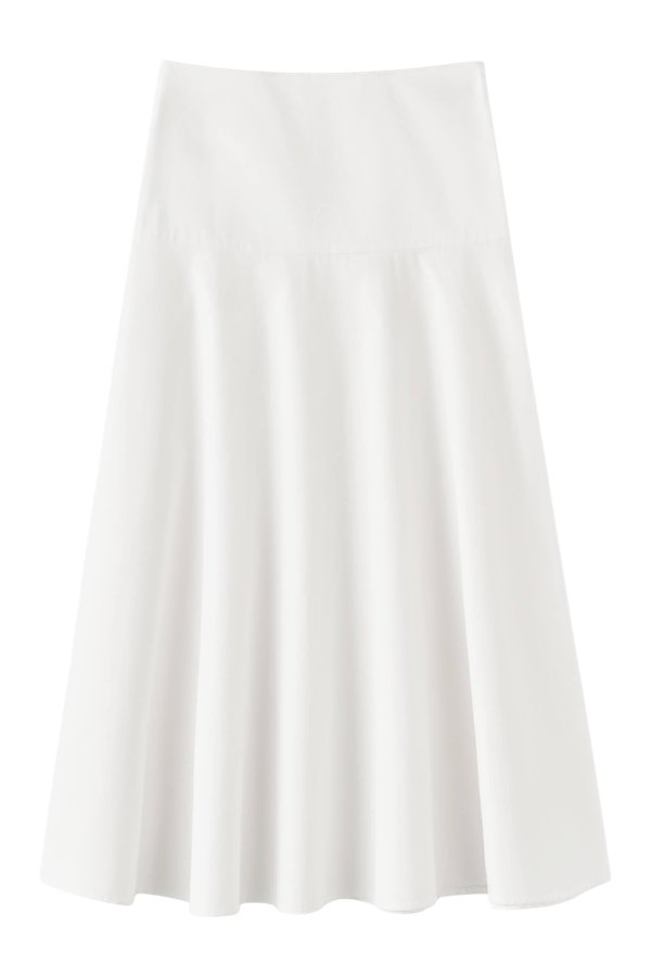 Ona Poplin Skirt, — packshot