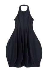 Open back tulip dress | night — packshot