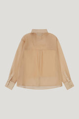 Organza Oversized Shirt — model front