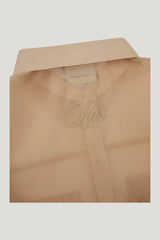 Organza Oversized Shirt — model side