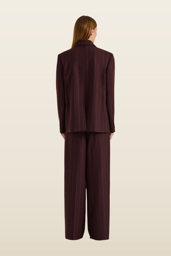 Ornella Pinstripe Blazer — model back