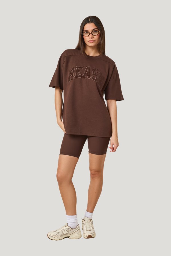 Oversized Branded T-Shirt — model front