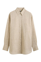 Oversized summer shirt natural — packshot
