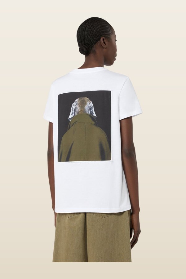 Iconic print-adorned jersey T-shirt — model back