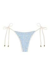 Palma Thong Colorblock - Sky Gingham — packshot