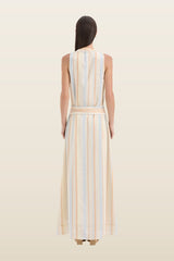Pernille Scoop Neck Maxi Dress — model back
