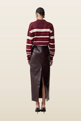 Philly Stripe Long Sleeve Knit Jumper — model back
