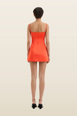 Poppy Contoured Mini Dress — model back