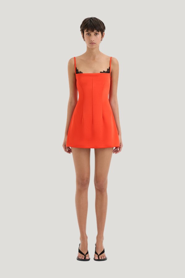 Poppy Contoured Mini Dress — model front