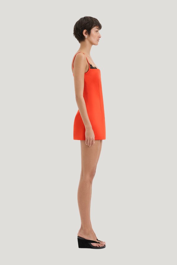 Poppy Contoured Mini Dress — model side