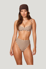 Ravello Top - Husk Geo — model front