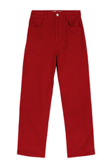 Relaxed corduroy trousers | rosso — packshot