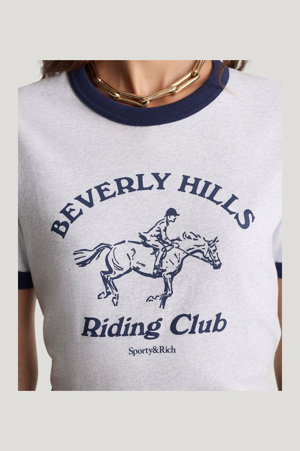 BH Riding Club Ringer Tee — model side