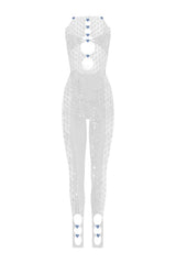 Rhinestoned Janice Jumpsuit Optic — packshot