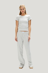 Ribbed Short Sleeve T-Shirt — model front