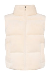 Ribbed Velour Puffer Vest — packshot