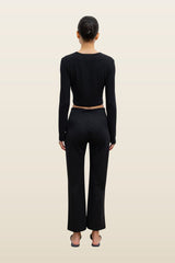 Rio High Waist Flare Pant — model back