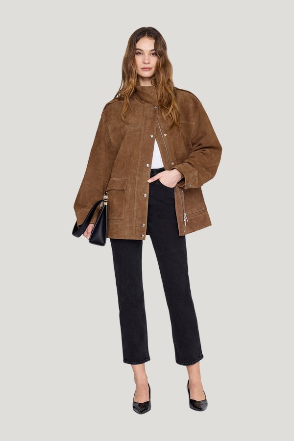 Roux Jacket - Tobacco — model front