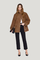 Roux Jacket - Tobacco — model front