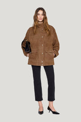 Roux Jacket - Tobacco — model side