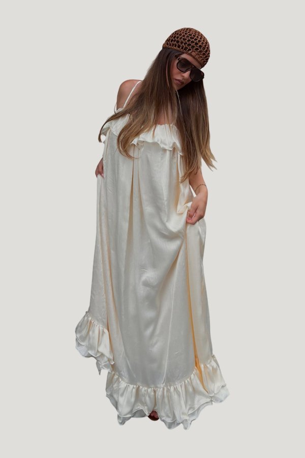 Ruffle Volume Maxi Dress — extra