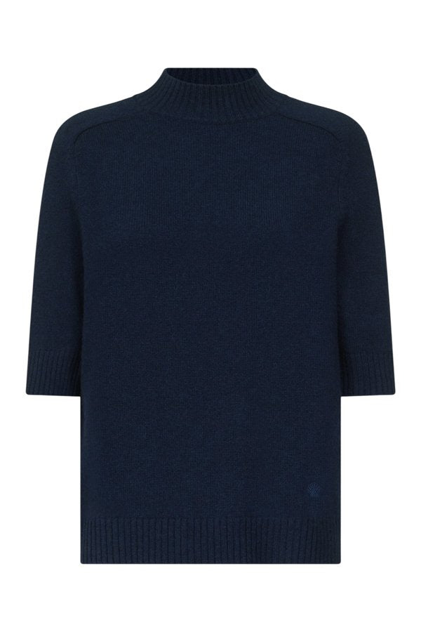 RUTH Stand collar cashmere top — packshot