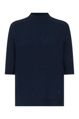 RUTH Stand collar cashmere top — packshot