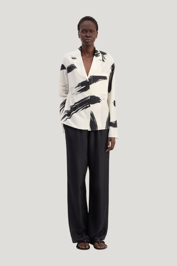 SANA Cuban collar shirt — model front