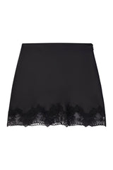 Satin Lace Detail Mini Skirt — packshot