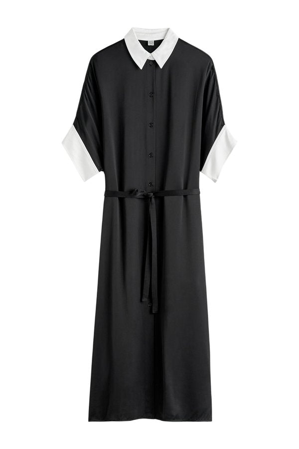 Satin shirtdress — packshot