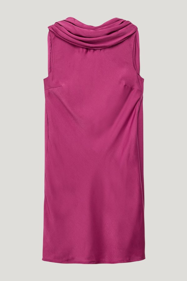 Scarf Detail Satin Mini Dress — extra