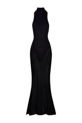 Sheer High Neck Racerback Gown — packshot
