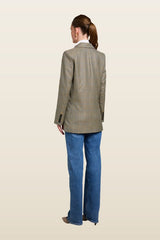 Single Breasted Belgravia Blazer (Richmond Check) — model back