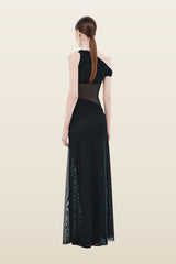 The Sisal Mesh Dress — model back