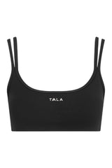 SkinLuxe Bandeau Cross Over Sports Bra - Shadow — packshot