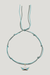 Sailor Boat Necklace Sky — model side