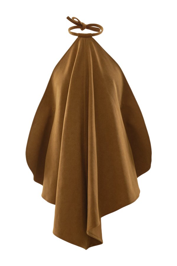 Slip top in Earth Suede — packshot